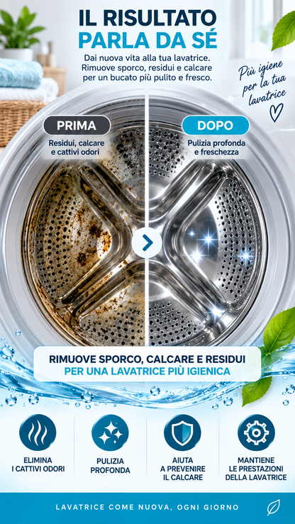 VARIBEE – Pastiglie Pulizia Profonda Lavatrice | Anticalcare, Igienizzanti e Anti-Odore
